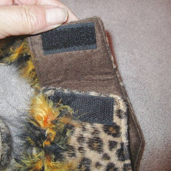 5 Piece Plush Leopard Kitty Cat Costume Headband Cuffs Tail Choker Cosplay - Picture 6 of 6